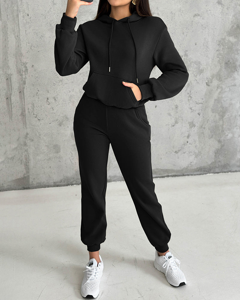 Argyle Textured Button Down Side Slit Long Sleeve Fleece Teddy Coat Hooded Jacket Warm Outwear