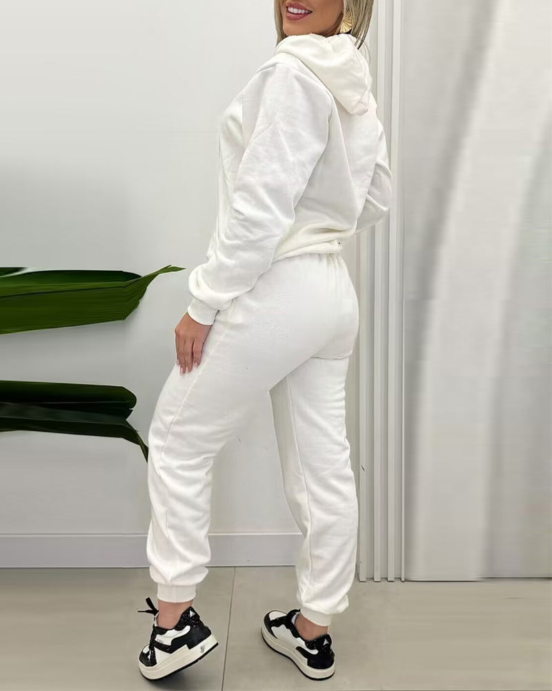 Argyle Textured Button Down Side Slit Long Sleeve Fleece Teddy Coat Hooded Jacket Warm Outwear