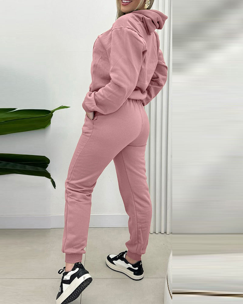 Argyle Textured Button Down Side Slit Long Sleeve Fleece Teddy Coat Hooded Jacket Warm Outwear
