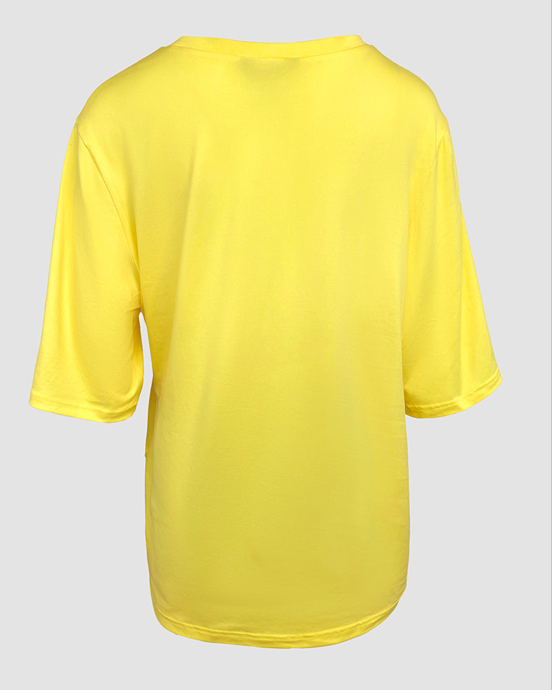 Women's 2 Piece Set Nope Not Today Slogan Half Sleeve Tee and Tie Dye Slim Fit Biker Shorts Set