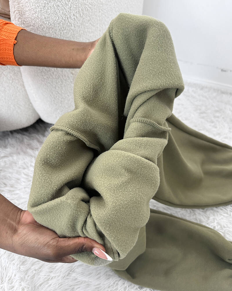 Argyle Textured Button Down Side Slit Long Sleeve Fleece Teddy Coat Hooded Jacket Warm Outwear