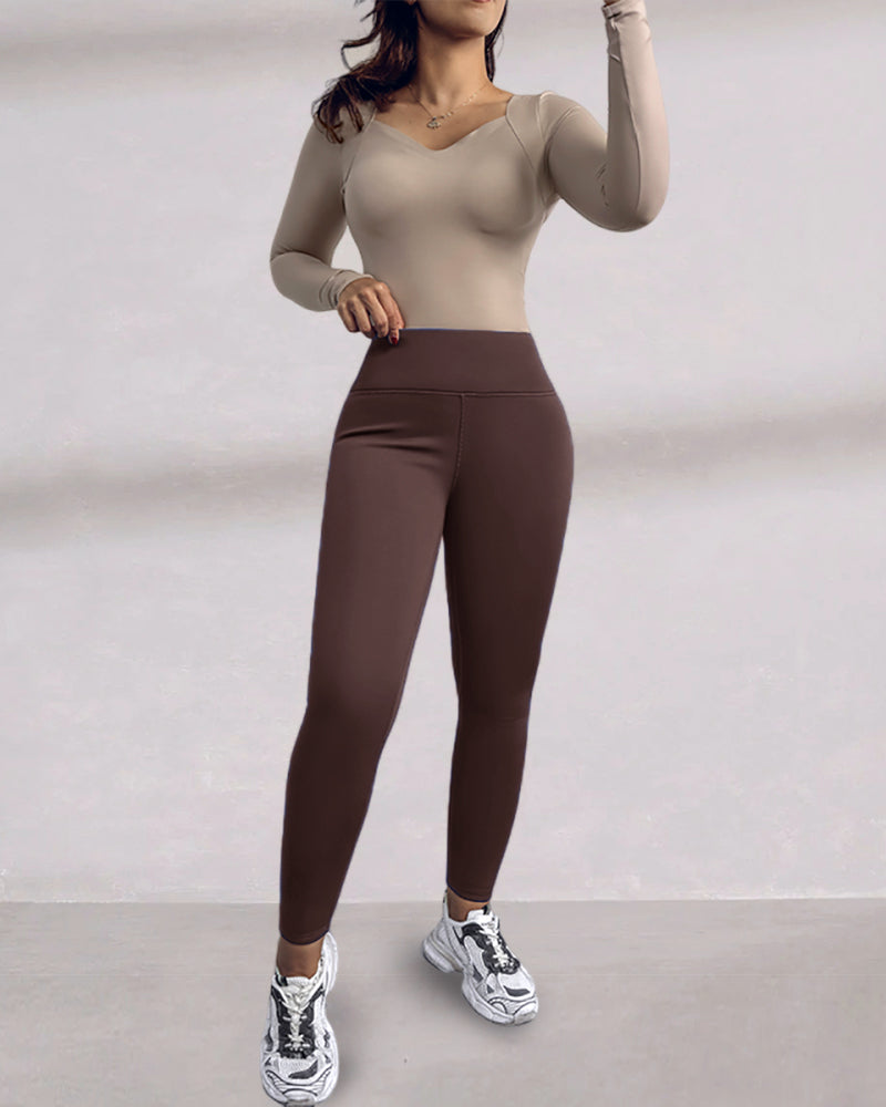 ChicMe ShapeLift Fleece Lined Active Pants Thick Soft Tummy Control Termal Warm Winter Shaping Pants