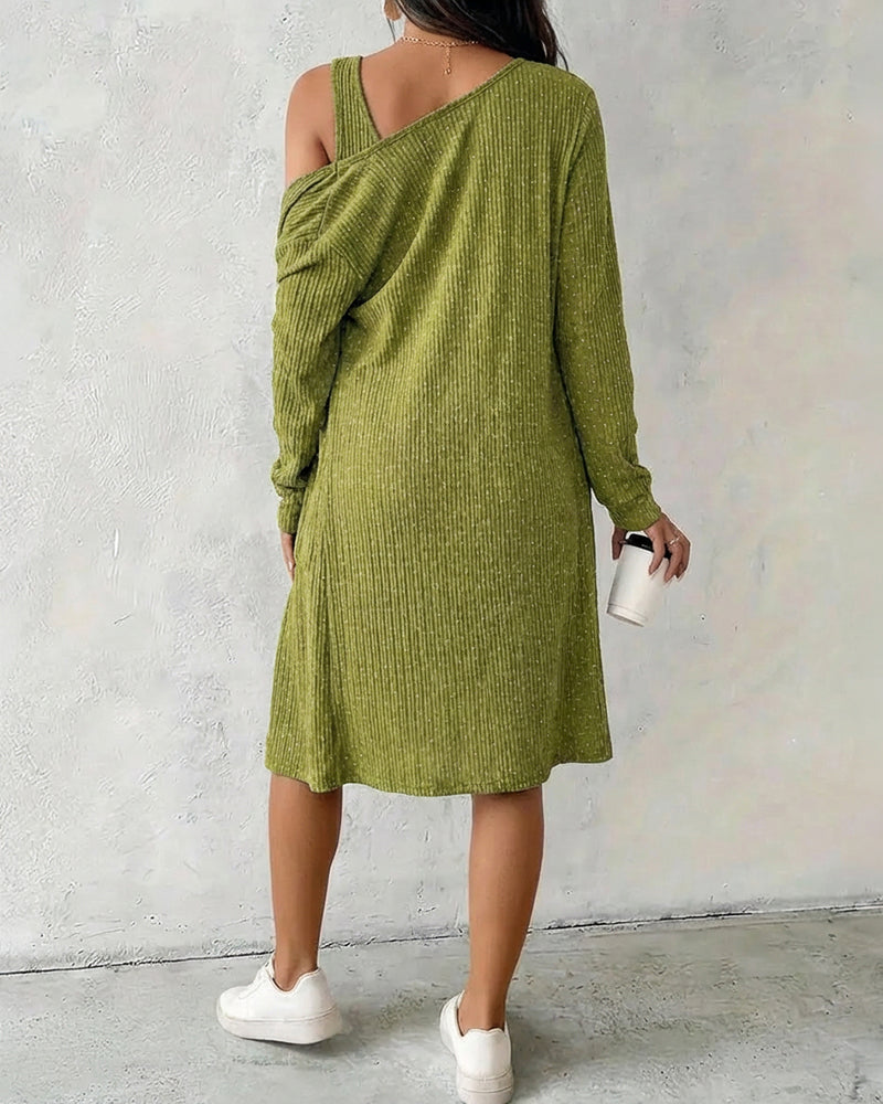 CHICME ESSENCE Women's 2 Piece Outfits Fall Lounge Dress Set