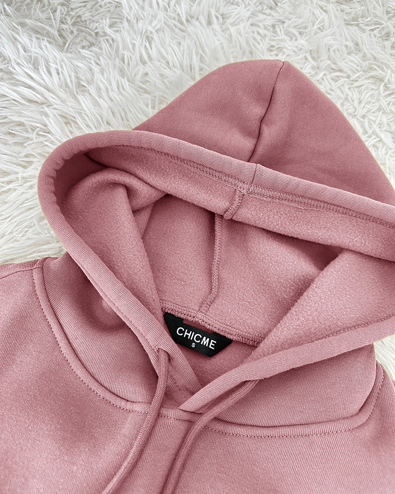 Argyle Textured Button Down Side Slit Long Sleeve Fleece Teddy Coat Hooded Jacket Warm Outwear