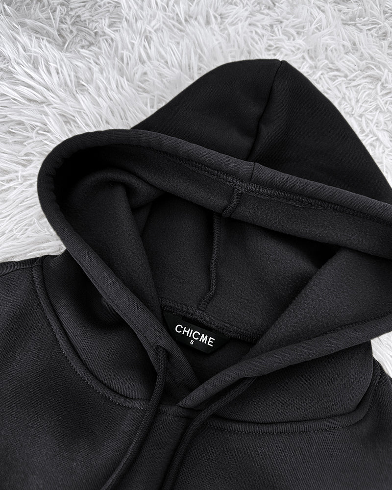 Argyle Textured Button Down Side Slit Long Sleeve Fleece Teddy Coat Hooded Jacket Warm Outwear