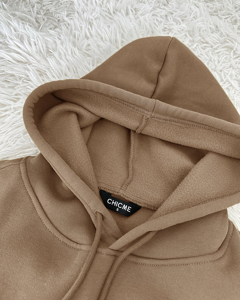 Argyle Textured Button Down Side Slit Long Sleeve Fleece Teddy Coat Hooded Jacket Warm Outwear