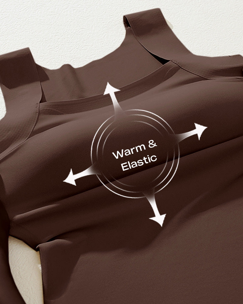 Chicme Contourx 2 Piece U Neck Shapewear Built In Bra Tank High Strechy Sleeveless Slim Fit Tops Camisole