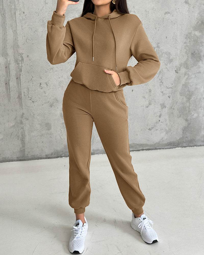 Argyle Textured Button Down Side Slit Long Sleeve Fleece Teddy Coat Hooded Jacket Warm Outwear