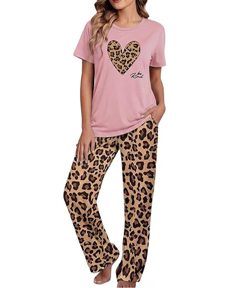 CHICME ESSENCE Womens Print Pajamas Sets with Pockets
